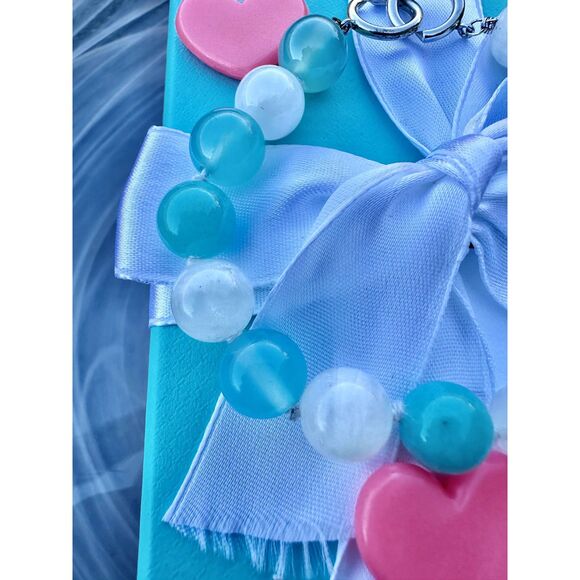 Tiffany & Co. Paloma Picasso Amazonite Moonstone Chalcedony Bead Bracelet, 8" - Picture 4 of 6